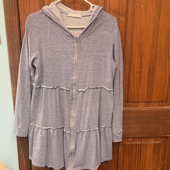 Universal Thread Gray Hooded Jacket - Picture 1 of 4